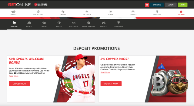 Betonline sports bonus