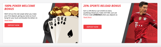 Betonline welcome bonuses