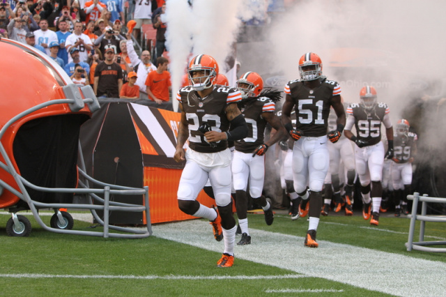 Cleveland takes the field Cleveland Browns