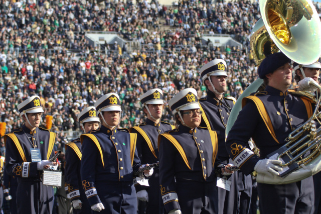 Notre Dame marching band